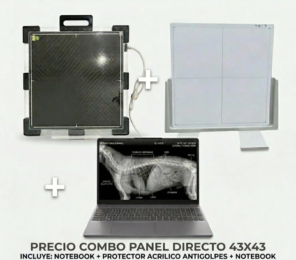 Combo Panel Digital 43x43 para Radiología